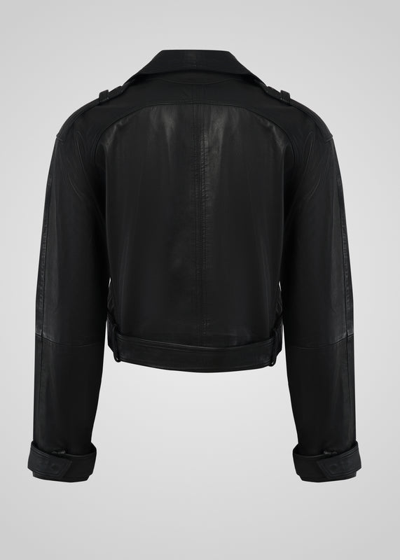 ROMIE - CROPPED TRENCH BIKER