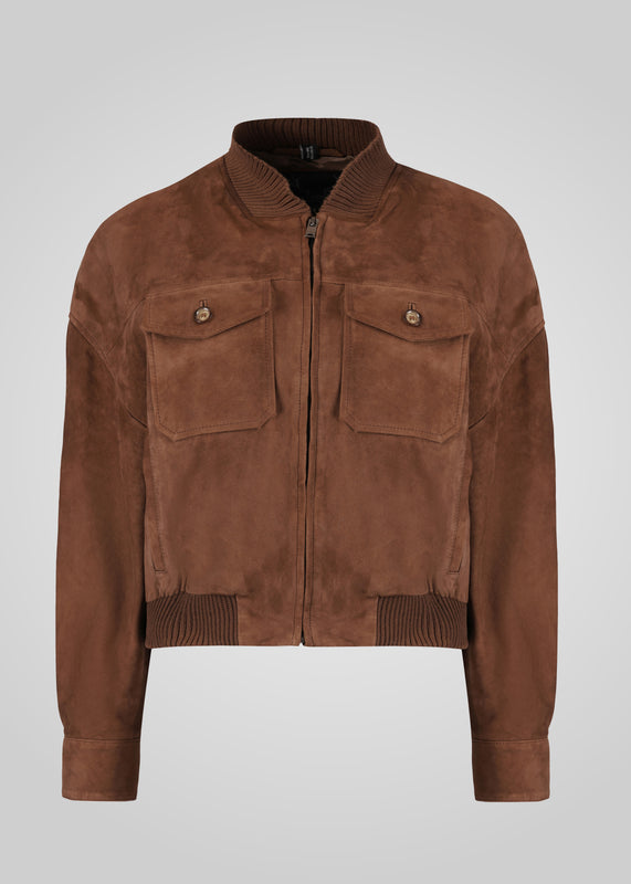 CAMILLA - SUEDE BOMBER JACKET