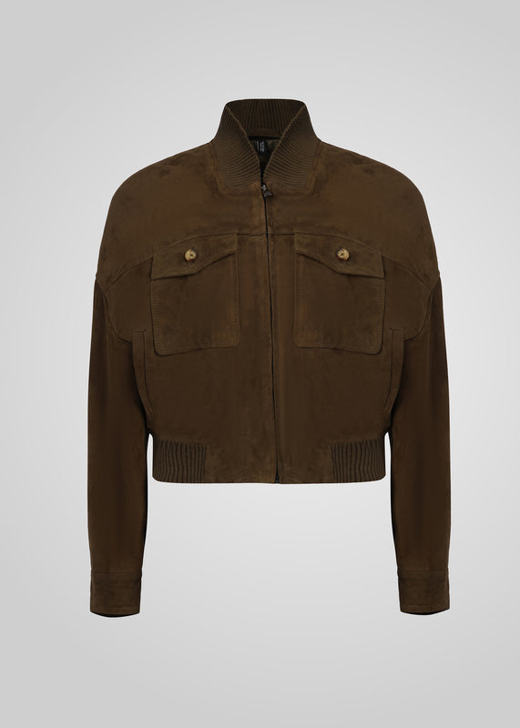 CAMILLA - SUEDE BOMBER JACKET