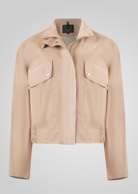 RAMONA - CROPPED SUEDE JACKET