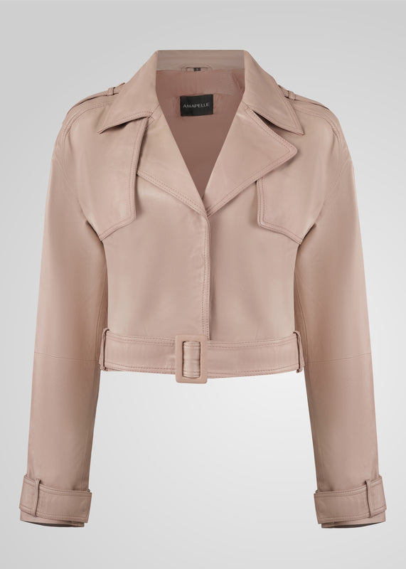 ROMIE - CROPPED TRENCH BIKER