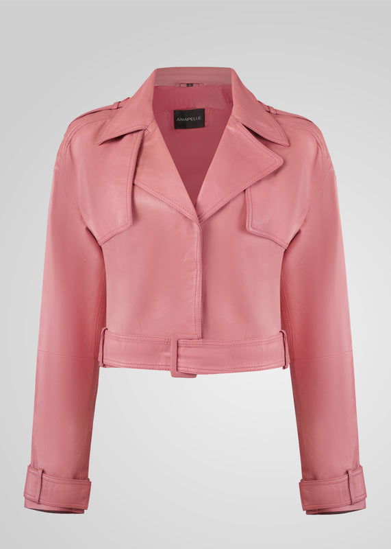 ROMIE - CROPPED TRENCH BIKER