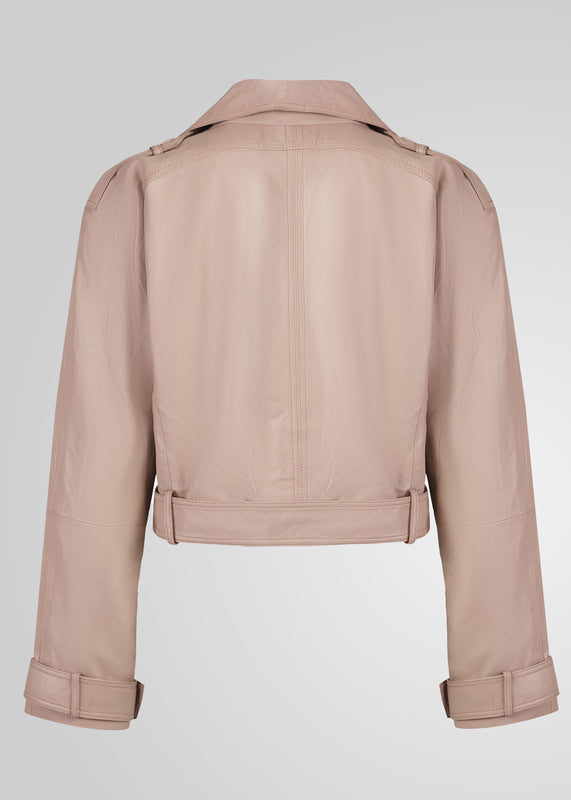 ROMIE - CROPPED TRENCH BIKER