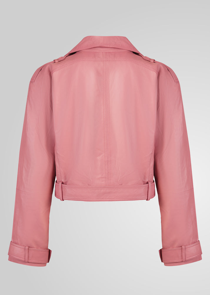 ROMIE - CROPPED TRENCH BIKER