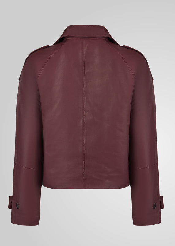 HANNA - CROPPED LEATHER JACKET