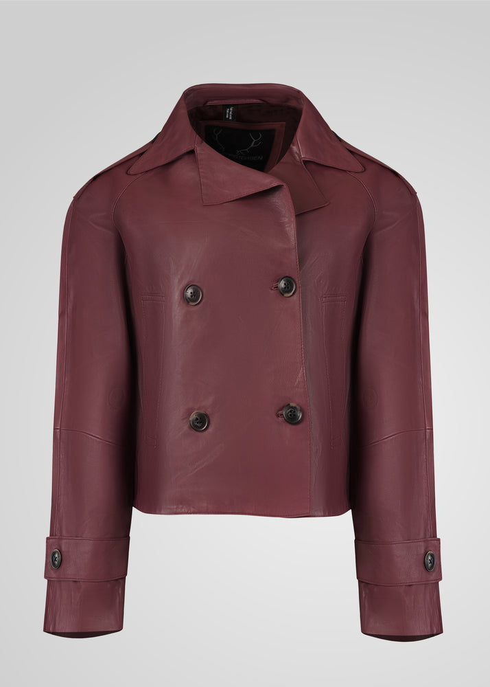 HANNA - CROPPED LEATHER JACKET