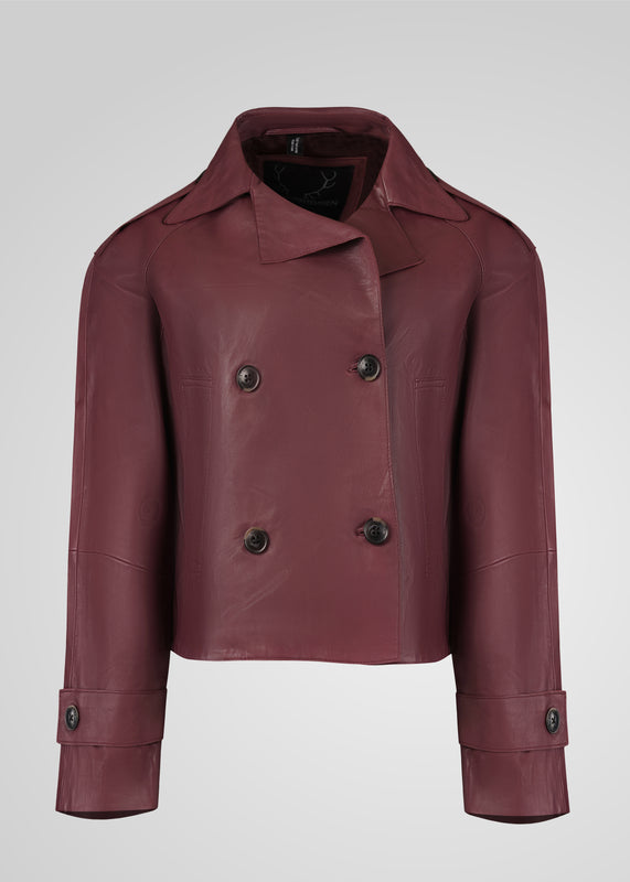 HANNA - CROPPED LEATHER JACKET