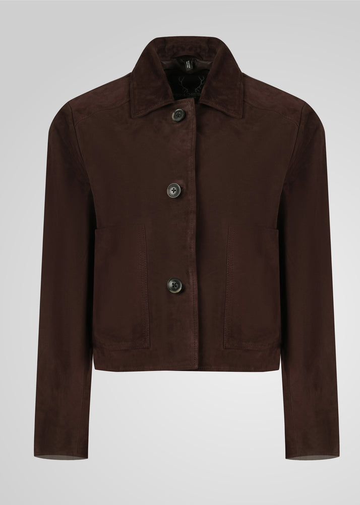 JIN - CROPPED SUEDE JACKET