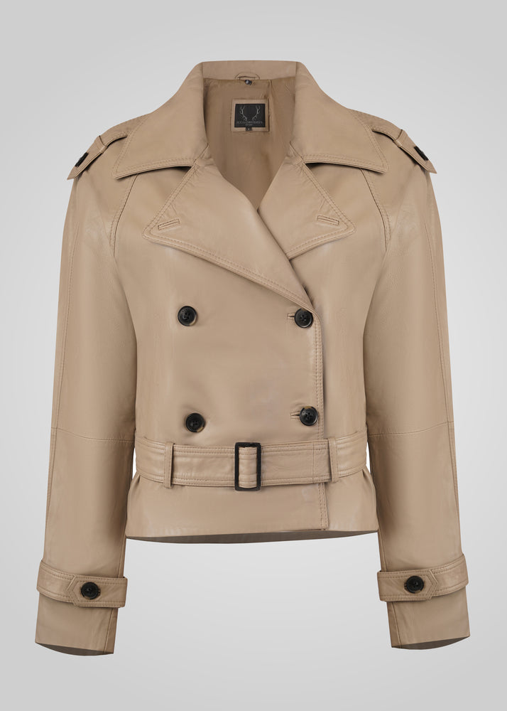 TRISHA - CROPPED LEATHER JACKET