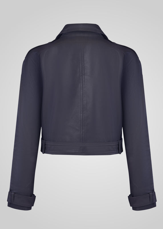 ROMIE - CROPPED TRENCH BIKER