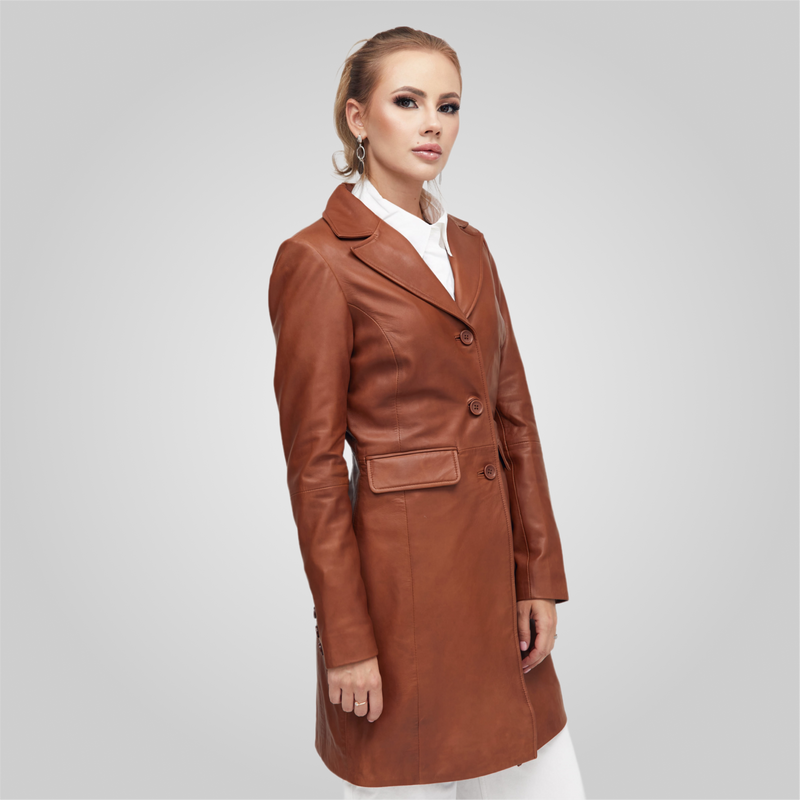 KELLY- THREE QUARTER TRENCH BLAZER