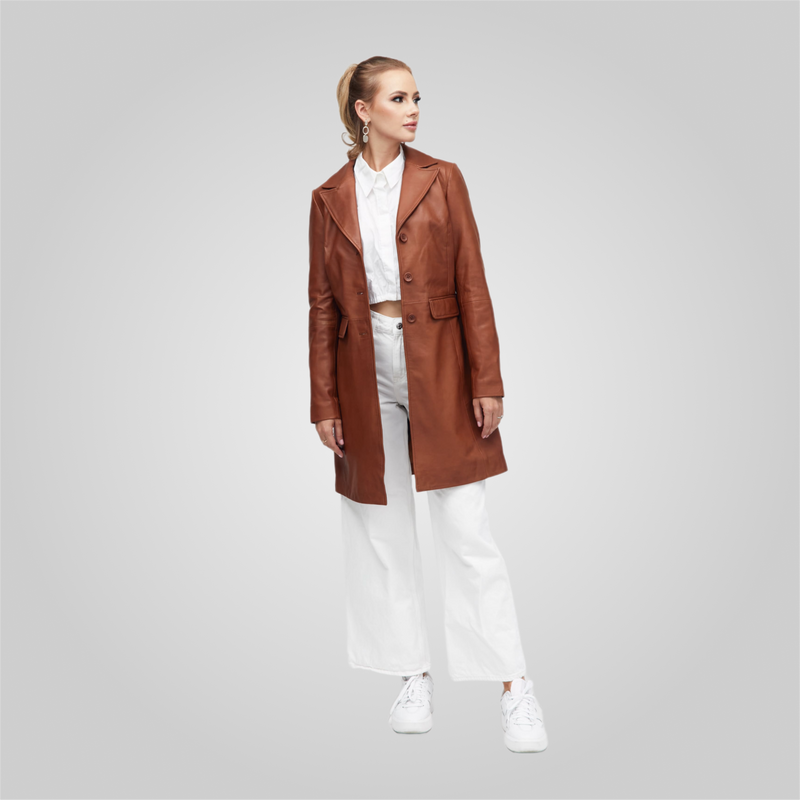 KELLY- THREE QUARTER TRENCH BLAZER
