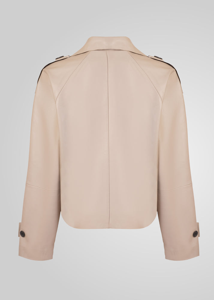 HANNA - CROPPED LEATHER JACKET