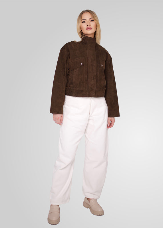 RAMONA - CROPPED SUEDE JACKET