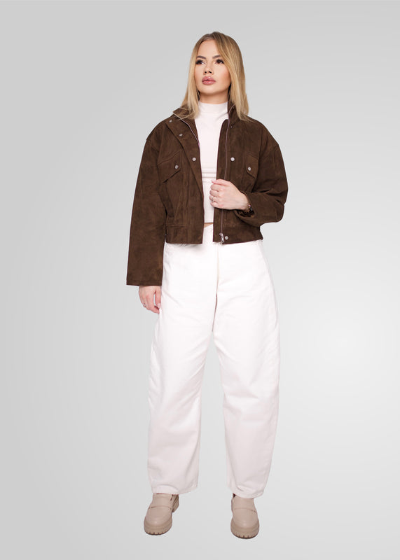 RAMONA - CROPPED SUEDE JACKET
