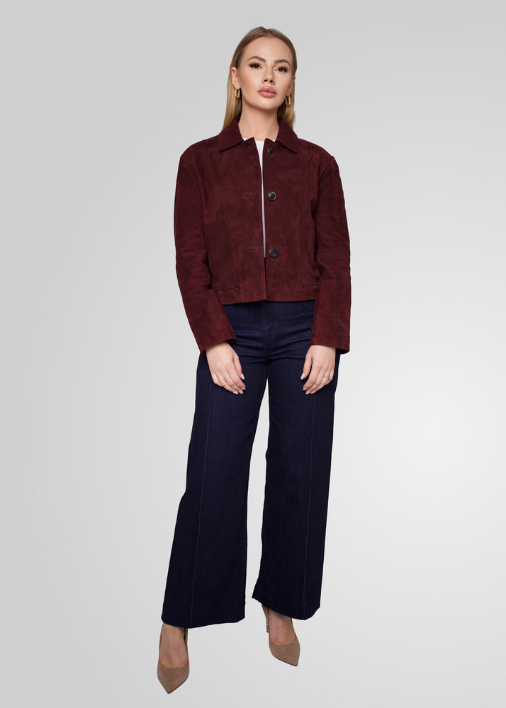 JIN - CROPPED SUEDE JACKET