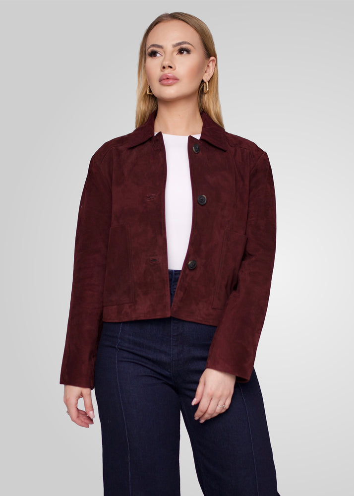 JIN - CROPPED SUEDE JACKET