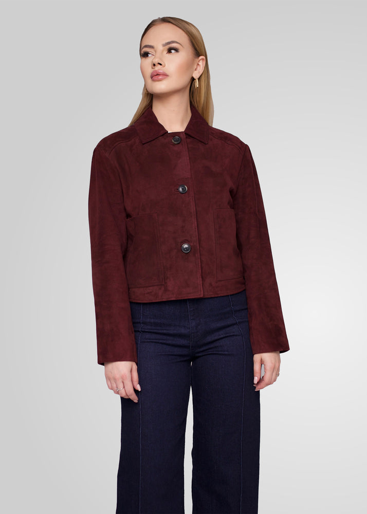 JIN - CROPPED SUEDE JACKET