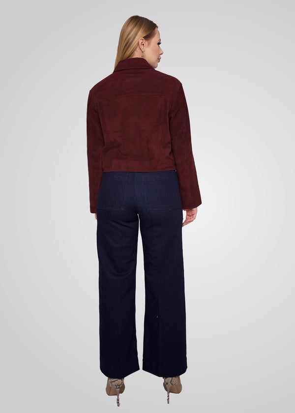 JIN - CROPPED SUEDE JACKET