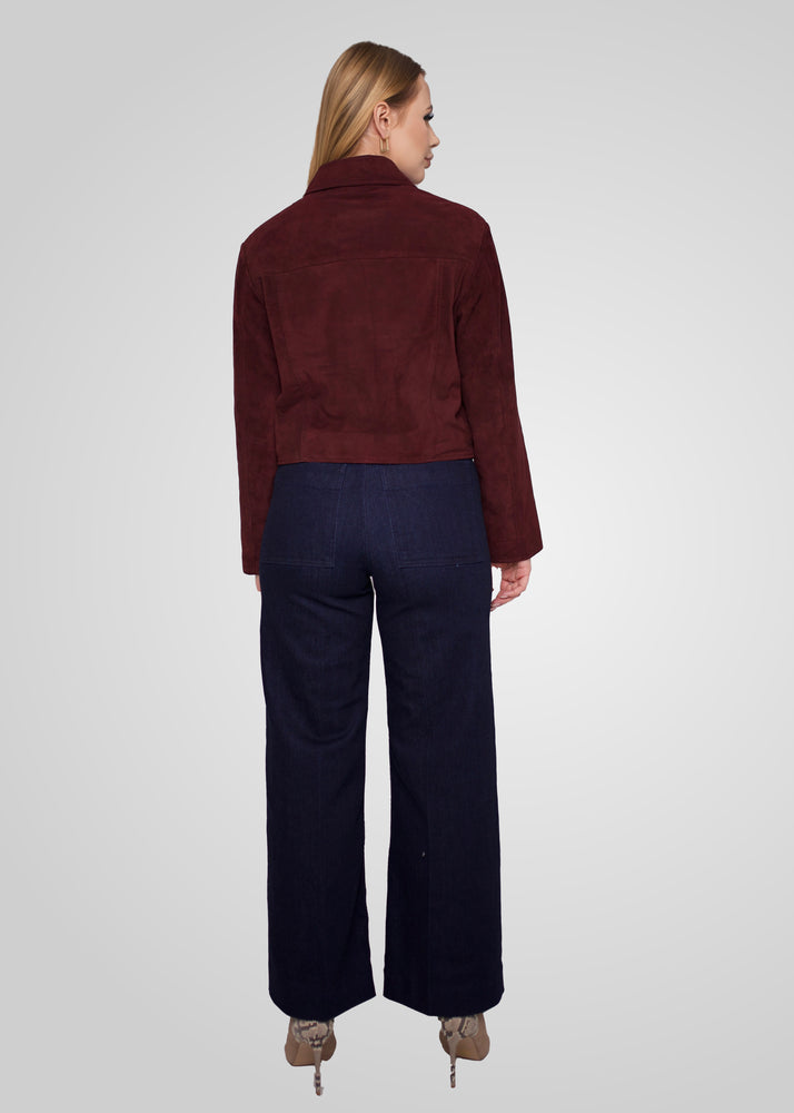 JIN - CROPPED SUEDE JACKET