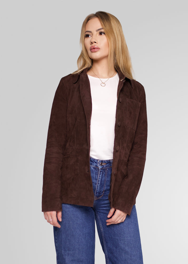 ANISSA - TAILORED SUEDE BLAZER