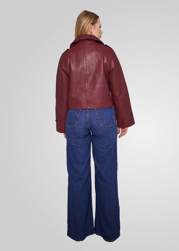 HANNA - CROPPED LEATHER JACKET