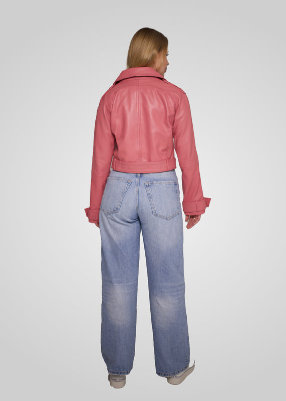 ROMIE - CROPPED TRENCH BIKER