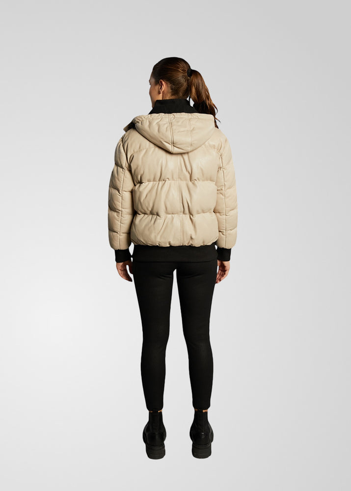PIPER – Leather Puffer