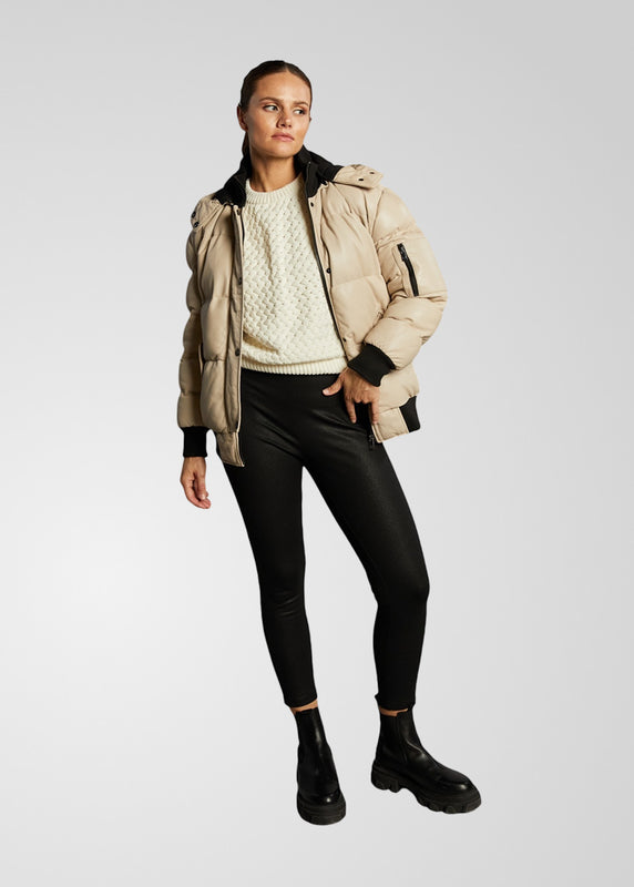 PIPER – Leather Puffer