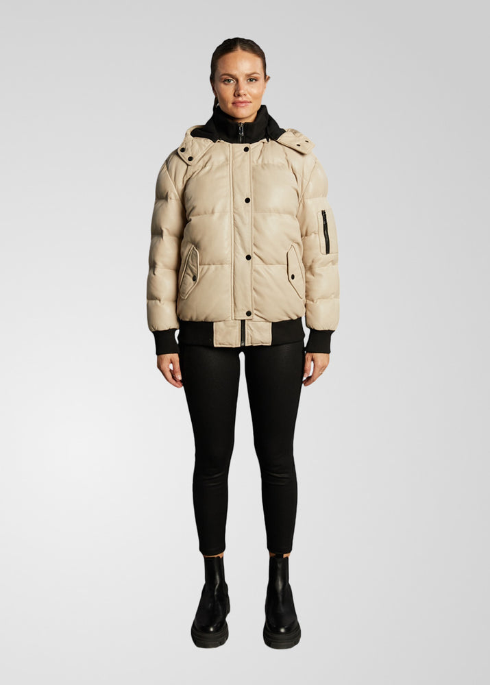 PIPER – Leather Puffer