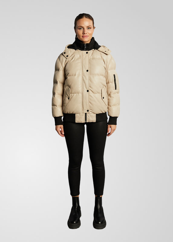 PIPER – Leather Puffer