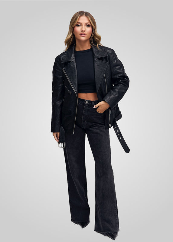 LAUREN- OVERSIZED LEATHER JACKET