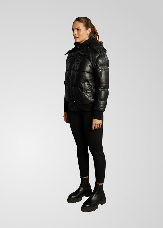 PIPER – Leather Puffer