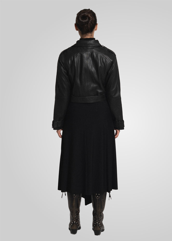 ROMIE - CROPPED TRENCH BIKER
