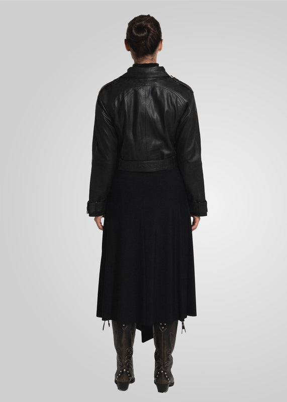ROMIE - CROPPED TRENCH BIKER